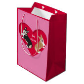 バレンティンズデイコルギ ミディアムペーパーバッグ (裏面アングル)