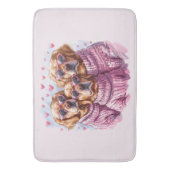 バレンティンズデイゴールデンレトリエバードッグス バスマット (正面縦)