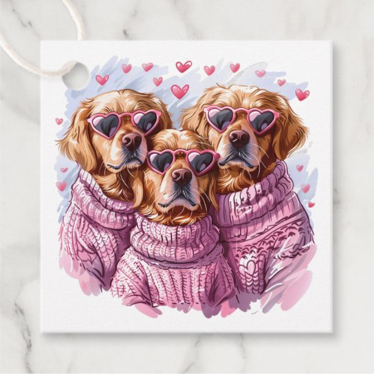 バレンティンズデイゴールデンレトリエバードッグス フェイバータグ (正面)