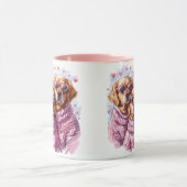 バレンティンズデイゴールデンレトリエバードッグス マグカップ (中央)