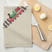 バレンティンズデイトレインハート キッチンタオル (四つ折り)