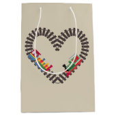 バレンティンズデイトレインハート ミディアムペーパーバッグ (正面)