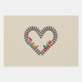 バレンティンズデイトレインハート ラッピングペーパーシート (正面)