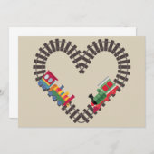 バレンティンズデイトレインハート 招待状 (正面/裏面)