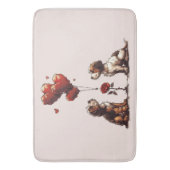 バレンティンズデイビーグルドッグス バスマット (正面縦)