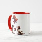 バレンティンズデイビーグルドッグス マグカップ (正面左)