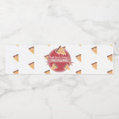 バレンティンズデイピザパーティーキッズパーティー ペットボトルラベル (シングルラベル)