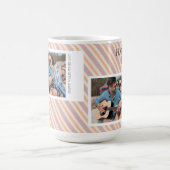 バレンティンズデイピーチフォトコラージュ コーヒーマグカップ (中央)