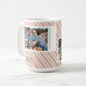 バレンティンズデイピーチフォトコラージュ コーヒーマグカップ (正面左)