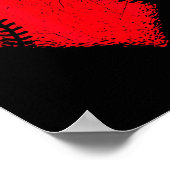 バレンティンズデイベースボールハートスポーツボーイズティーンズギル ポスター (角)