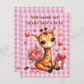 バレンティンズデイラブローズブーケキリン シーズンカード (正面/裏面)