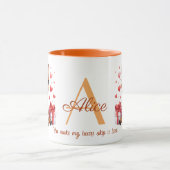 バレンティンズデイラブローズブーケキリン マグカップ (中央)