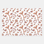 バレンティンズデイロマンティックラッピング紙シート ラッピングペーパーシート (正面3)