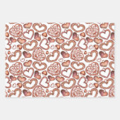 バレンティンズデイロマンティックラッピング紙シート ラッピングペーパーシート (正面)