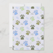 バレンティンズデイDOGパパおもしろいカスタムペット写真 シーズンカード (裏面)