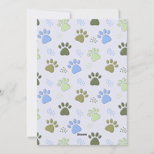 バレンティンズデイDOGパパおもしろいカスタムペット写真 シーズンカード (裏面)