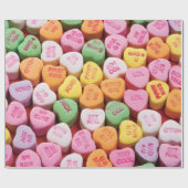 バレンティンデイキャンディハートラッピング紙 ラッピングペーパー (フラット)