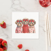 バレンティンデイシーズー（犬）チドッグス スタンダードカクテルナプキン (インサイチュ)