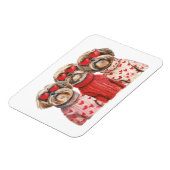 バレンティンデイシーズー（犬）チドッグス マグネット (左側)