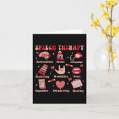 バレンティンデイスピーチセラピーセラピストSlpa Slp V カード (黄色い花)