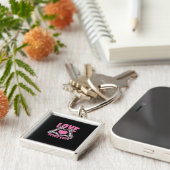 バレンティンデイハートスケルトンハンズハート キーホルダー (側面)