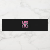 バレンティンデイハートスケルトンハンズハート ペットボトルラベル (シングルラベル)