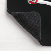 バレンティンデイハート空手キックおもしろいボーイズガールズキ マウスパッド (コーナー)