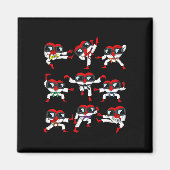 バレンティンデイハート空手武術アーツボーイズギル マグネット (正面)