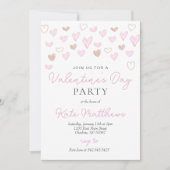 バレンティンデイパーティの招待状 招待状 (正面)