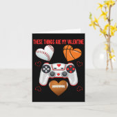 バレンティンデイボーイズ男性ハートゲーミングサッカーバス カード (黄色い花)