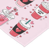 バレンティンデイラテコーヒー恋人 ショートテーブルランナー (コーナー)