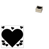 バレンティンデイラブカワイイハートDIYアートクラフトウッド ラバースタンプ (押印)