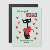 バレンティンデイレトロミッドセンチュリーキャット (正面/裏面)