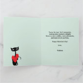 バレンティンデイレトロミッドセンチュリーキャット カード (内部)