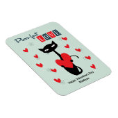 バレンティンデイレトロミッドセンチュリーキャット マグネット (右側)