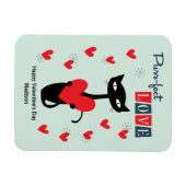 バレンティンデイレトロミッドセンチュリーキャット マグネット (横)