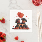 バレンティンデイロットワイラードッグ スタンダードカクテルナプキン (インサイチュ)