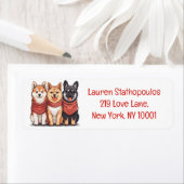 バレンティンデイ柴犬ドッグ ラベル (インサイチュ)