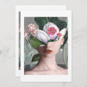 バレンティンデイ顔クラシック 招待状 (正面/裏面)