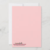 バレンティンデーパーティーベビーシャワー招待状 招待状 (裏面)