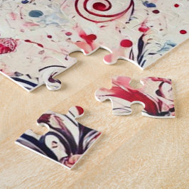 バレンティンブーケ/バラ（ばちゃばちゃ）跳ねるアート ジグソーパズル