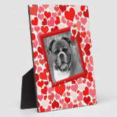 バレンティンボクサードッグハート フォトプラーク (側面)