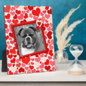 バレンティンボクサードッグハート フォトプラーク (側面)