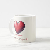 バレンティンマグクリームトゥマイコーヒーラテ コーヒーマグカップ (正面左)