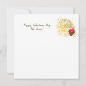 バレンティンメキシコヴィンテージ赤いハートW/グリーンカード カード (裏面)