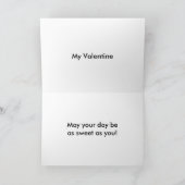 バレンティンラブキャンディハートと顔カード シーズンカード (内部)