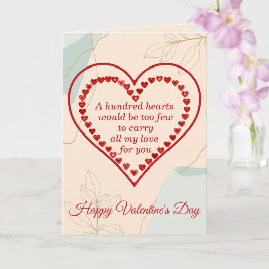 バレンティン・ハート100 カード (蘭)