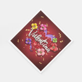 バレンティーナ誕生日 スタンダードランチョンナプキン (角)