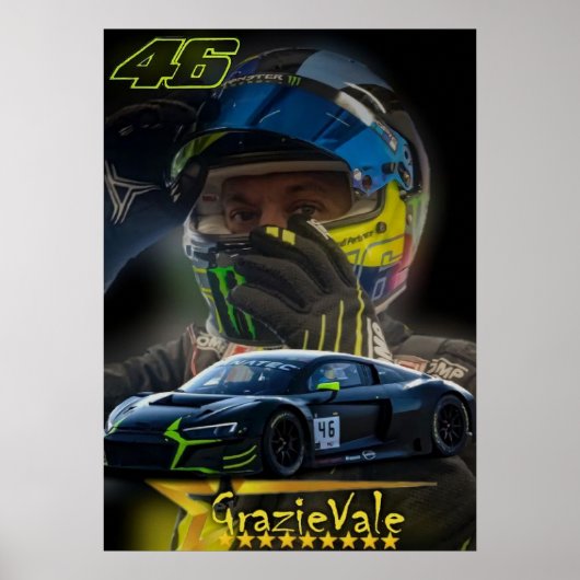バレンティーノ・ロッシ, MotoGP レジェンド, ザ・ドクター 46 ポスター (正面)