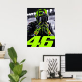 バレンティーノ・ロッシ, MotoGP レジェンド, ザ・ドクター 46 ポスター (ホームオフィス)
